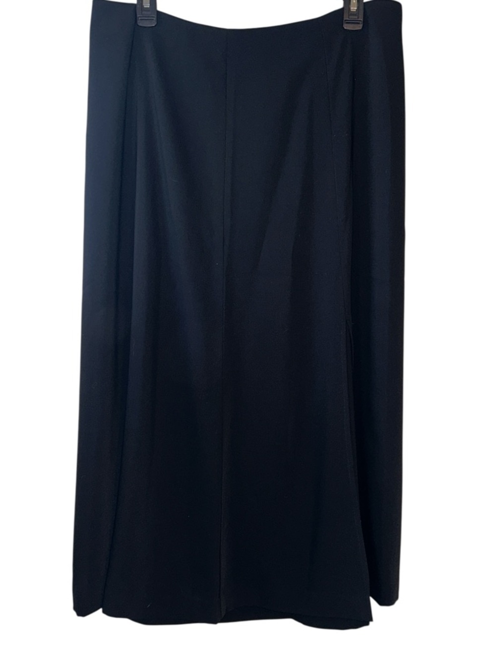 Lauren Ralph Lauren Black Elegant Midi Skirt Minimalist Modern Women’s Size 14